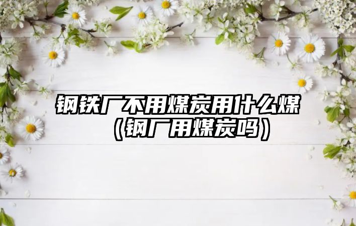 鋼鐵廠不用煤炭用什么煤（鋼廠用煤炭嗎）