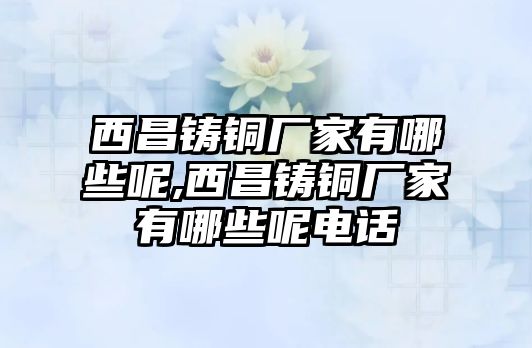 西昌鑄銅廠家有哪些呢,西昌鑄銅廠家有哪些呢電話