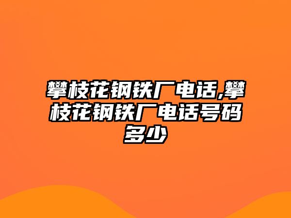 攀枝花鋼鐵廠電話,攀枝花鋼鐵廠電話號(hào)碼多少