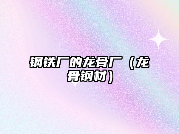 鋼鐵廠的龍骨廠（龍骨鋼材）