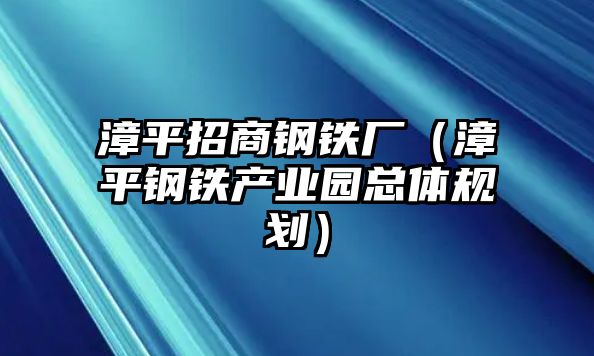 漳平招商鋼鐵廠（漳平鋼鐵產(chǎn)業(yè)園總體規(guī)劃）