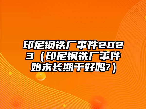 印尼鋼鐵廠事件2023（印尼鋼鐵廠事件始末長(zhǎng)期干好嗎?）