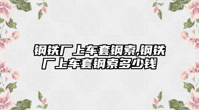 鋼鐵廠上車套鋼索,鋼鐵廠上車套鋼索多少錢