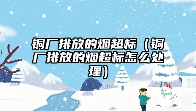 銅廠排放的煙超標(biāo)（銅廠排放的煙超標(biāo)怎么處理）