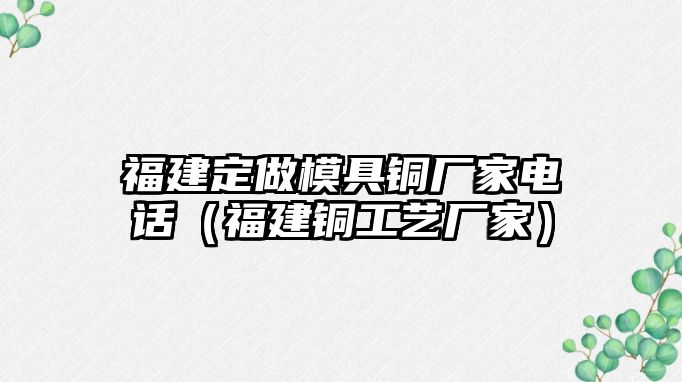 福建定做模具銅廠家電話（福建銅工藝廠家）