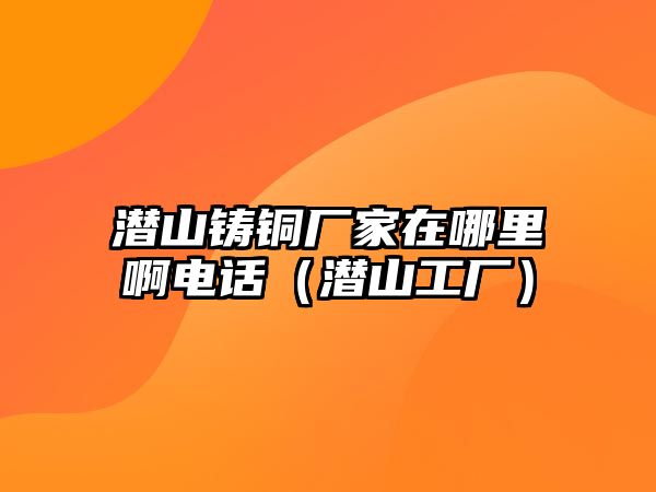 潛山鑄銅廠家在哪里啊電話（潛山工廠）