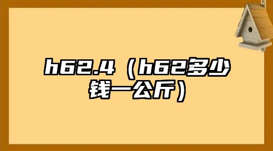 h62.4（h62多少錢一公斤）