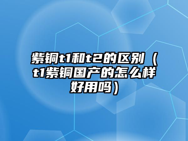 紫銅t1和t2的區(qū)別（t1紫銅國產(chǎn)的怎么樣好用嗎）