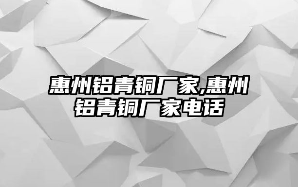 惠州鋁青銅廠家,惠州鋁青銅廠家電話