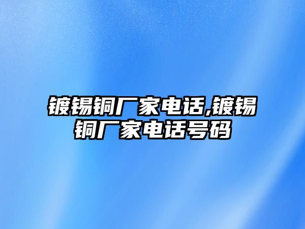 鍍錫銅廠家電話,鍍錫銅廠家電話號碼