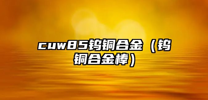 cuw85鎢銅合金（鎢銅合金棒）