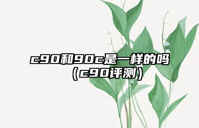 c90和90c是一樣的嗎（c90評(píng)測(cè)）