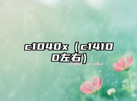 c1040x（c14100左右）