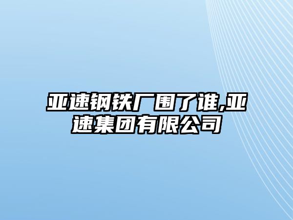 亞速鋼鐵廠圍了誰,亞速集團有限公司