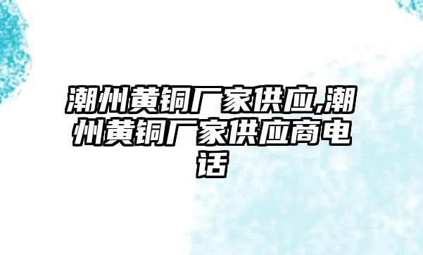 潮州黃銅廠家供應(yīng),潮州黃銅廠家供應(yīng)商電話