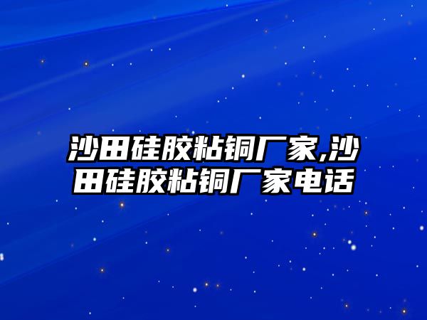 沙田硅膠粘銅廠家,沙田硅膠粘銅廠家電話(huà)