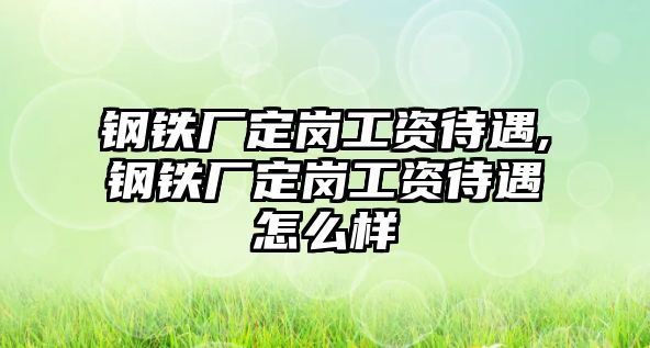 鋼鐵廠定崗工資待遇,鋼鐵廠定崗工資待遇怎么樣