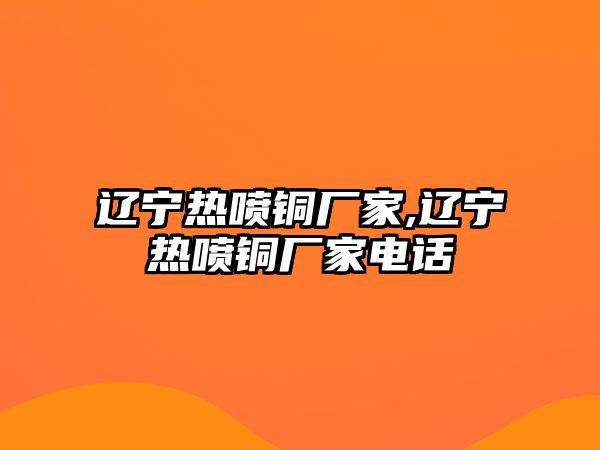 遼寧熱噴銅廠家,遼寧熱噴銅廠家電話