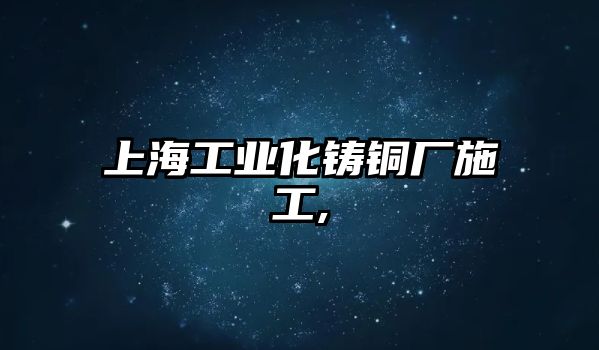 上海工業(yè)化鑄銅廠施工,