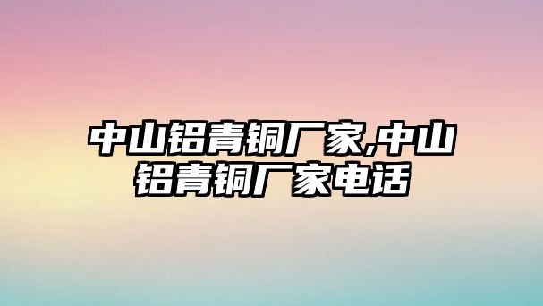 中山鋁青銅廠家,中山鋁青銅廠家電話