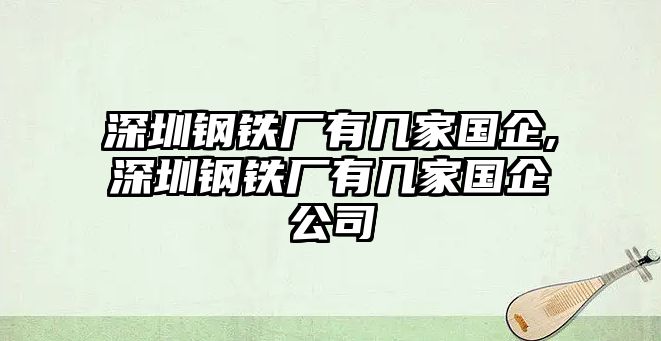 深圳鋼鐵廠有幾家國企,深圳鋼鐵廠有幾家國企公司