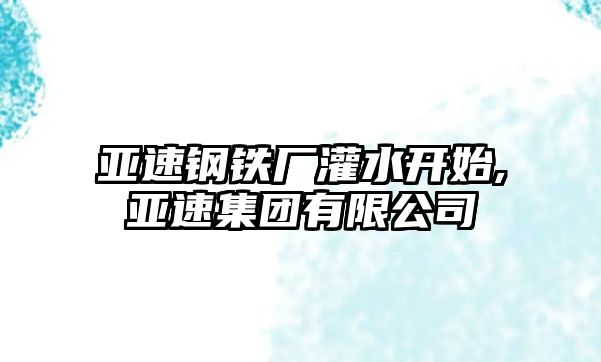 亞速鋼鐵廠灌水開始,亞速集團有限公司