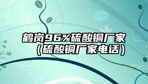 鶴崗96%硫酸銅廠家（硫酸銅廠家電話）