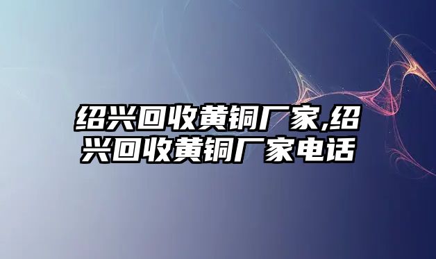 紹興回收黃銅廠家,紹興回收黃銅廠家電話