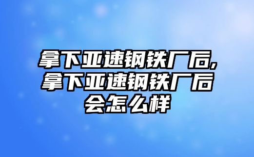 拿下亞速鋼鐵廠后,拿下亞速鋼鐵廠后會怎么樣