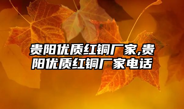 貴陽優(yōu)質(zhì)紅銅廠家,貴陽優(yōu)質(zhì)紅銅廠家電話