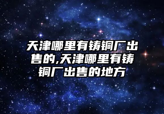 天津哪里有鑄銅廠出售的,天津哪里有鑄銅廠出售的地方