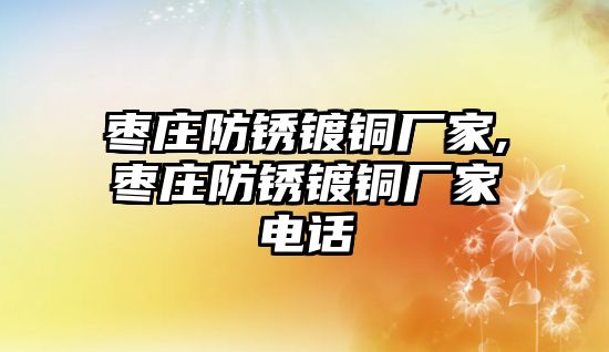 棗莊防銹鍍銅廠家,棗莊防銹鍍銅廠家電話