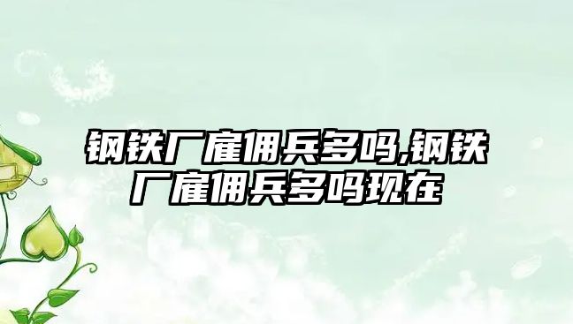 鋼鐵廠雇傭兵多嗎,鋼鐵廠雇傭兵多嗎現(xiàn)在