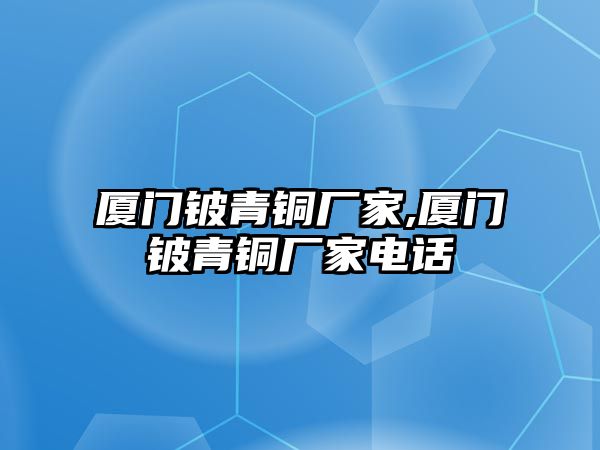 廈門鈹青銅廠家,廈門鈹青銅廠家電話