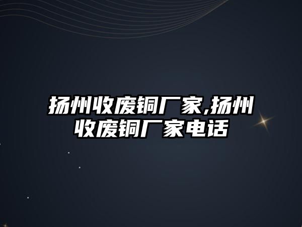 揚(yáng)州收廢銅廠家,揚(yáng)州收廢銅廠家電話