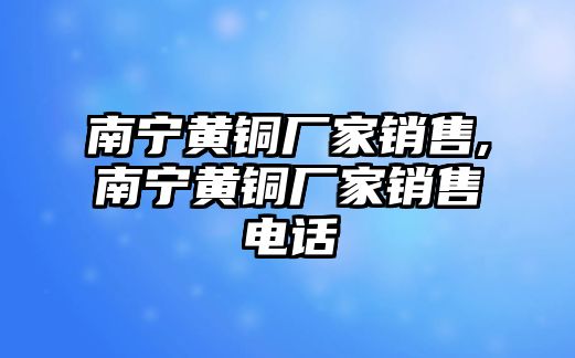 南寧黃銅廠家銷售,南寧黃銅廠家銷售電話