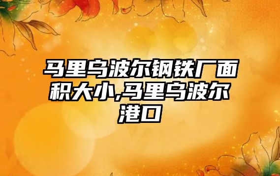 馬里烏波爾鋼鐵廠面積大小,馬里烏波爾港口