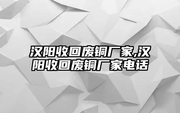 漢陽收回廢銅廠家,漢陽收回廢銅廠家電話