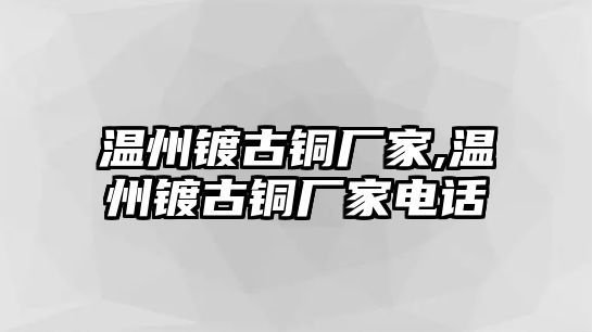 溫州鍍古銅廠家,溫州鍍古銅廠家電話(huà)