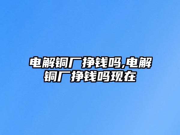 電解銅廠掙錢嗎,電解銅廠掙錢嗎現(xiàn)在